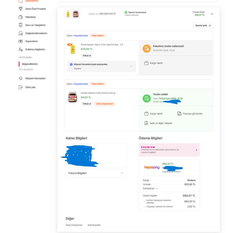 Hepsiburada'da Sipariş İptali Ve Fiyat Artışı Mağduriyeti