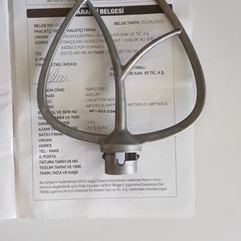 Arzum Hamur Yoğurma Makinesi Aparatı Renk Veriyor