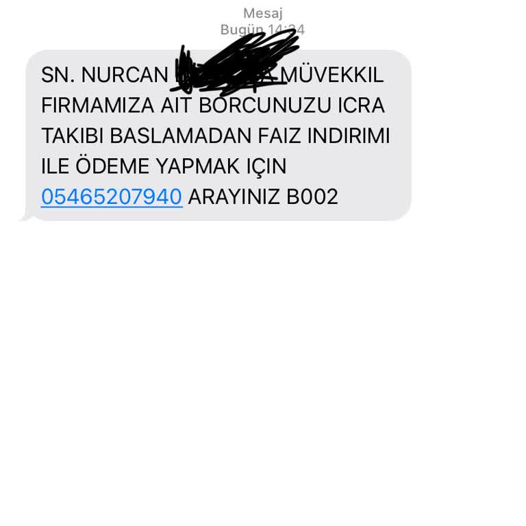 Üçkoçlar Hukuk Bürosu'ndan İzinsiz Veri Kullanımı Ve Yanıltıcı İcra Mesajı
