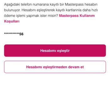 Masterpass Numara Güncelleme Sorunu Ve Müşteri Hizmetlerine Ulaşamama