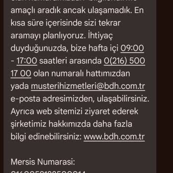 Kayıp Laptop: BDH Bilişim Destek Hizmetleri'nden Bilgi Alamıyorum