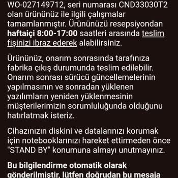 Kayıp Laptop: BDH Bilişim Destek Hizmetleri'nden Bilgi Alamıyorum