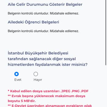 Burs Başvurusunda Belge Eksikliği Sorunu