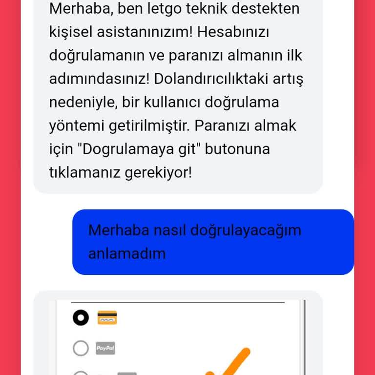 Letgo Üzerinden Gelen Şüpheli Mesaj Ve Güvenlik Endişesi