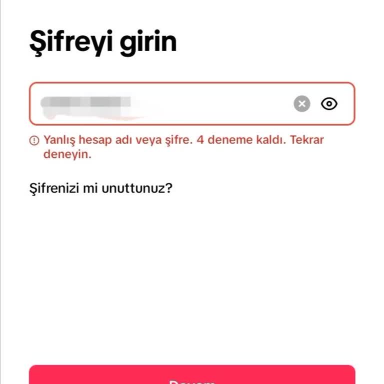 TikTok Hesabına Giriş Sorunu