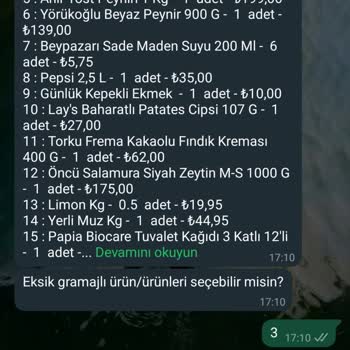 Yanlış Gramajlı Ürün Ve İletişim Sorunu
