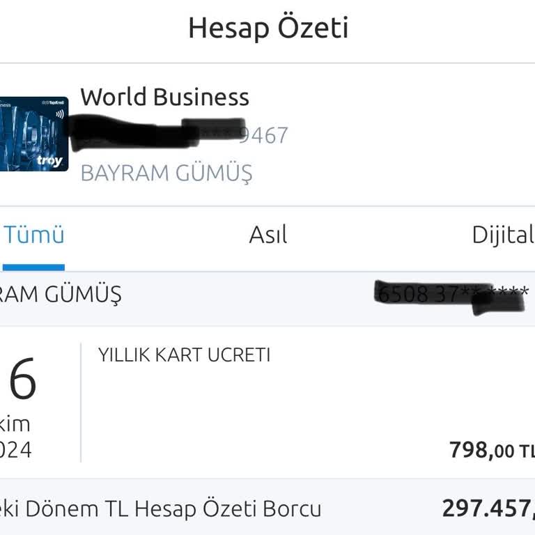 Yapı Kredi Bankası Yıllık Üyelik Ücreti İadesi Talebi