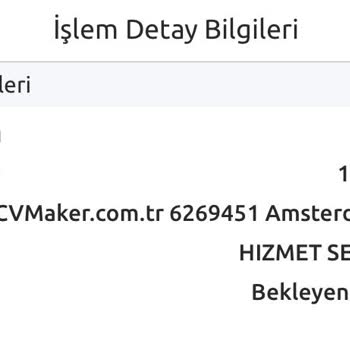 Cvmaker.com.tr 'dan İzinsiz Para Çekimi Şoku