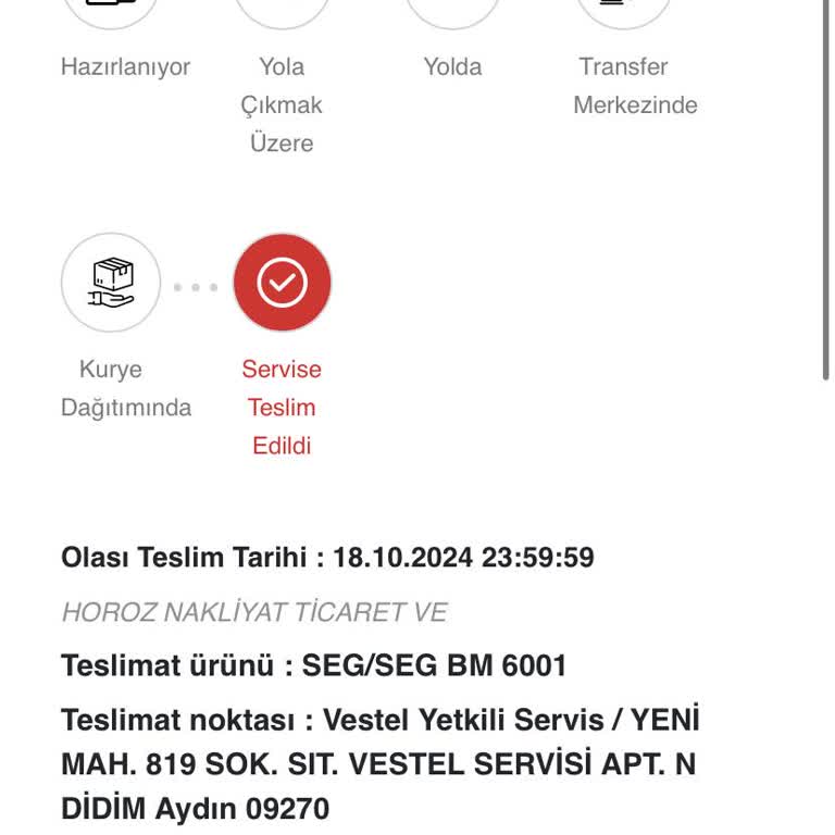 Teslimat Sorunu Ve Müşteri Hizmetleri Eksikliği