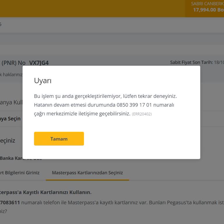 Pegasus Kampanya Kodu Çıkmazı: Çözüm Bekliyoruz!