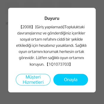 Haksız Ban Ve Şüpheli Bilgi Talebi