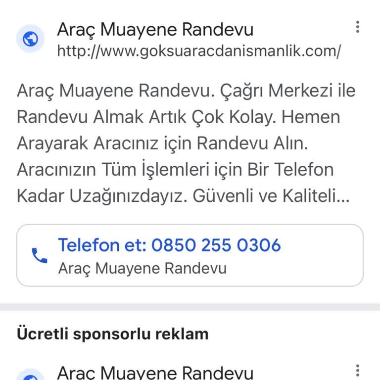 Yanıltıcı Randevu Hizmetiyle Karşılaştım