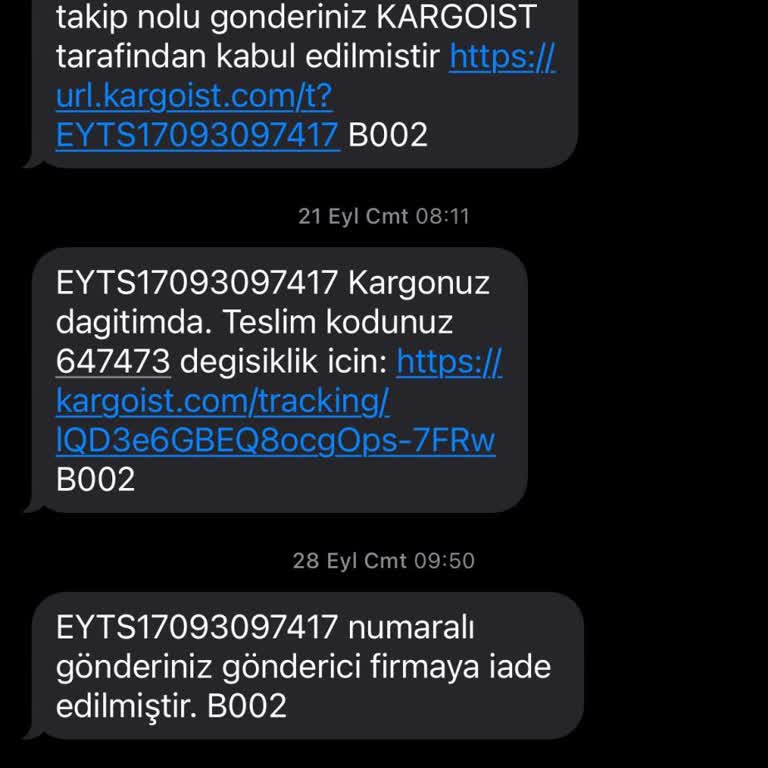 Eyyo Butik'ten Ürün Teslim Edilmiyor Ve Para İadesi Yapılmıyor