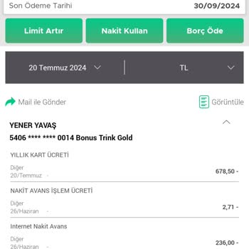 Aidatsız Kartta Beklenmedik Yıllık Ücret Şoku