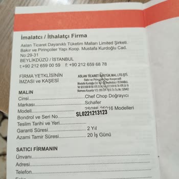 Schafer Mağazasında Kayıp Doğrayıcı Ve İlgisizlik