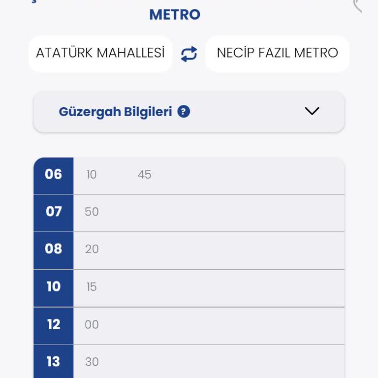 12:40 Seferinin Geri Getirilmesi Talebi