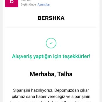 Bershka Kuponlu Siparişim İptal Edildi, Müşteri Hizmetleri İlgisiz