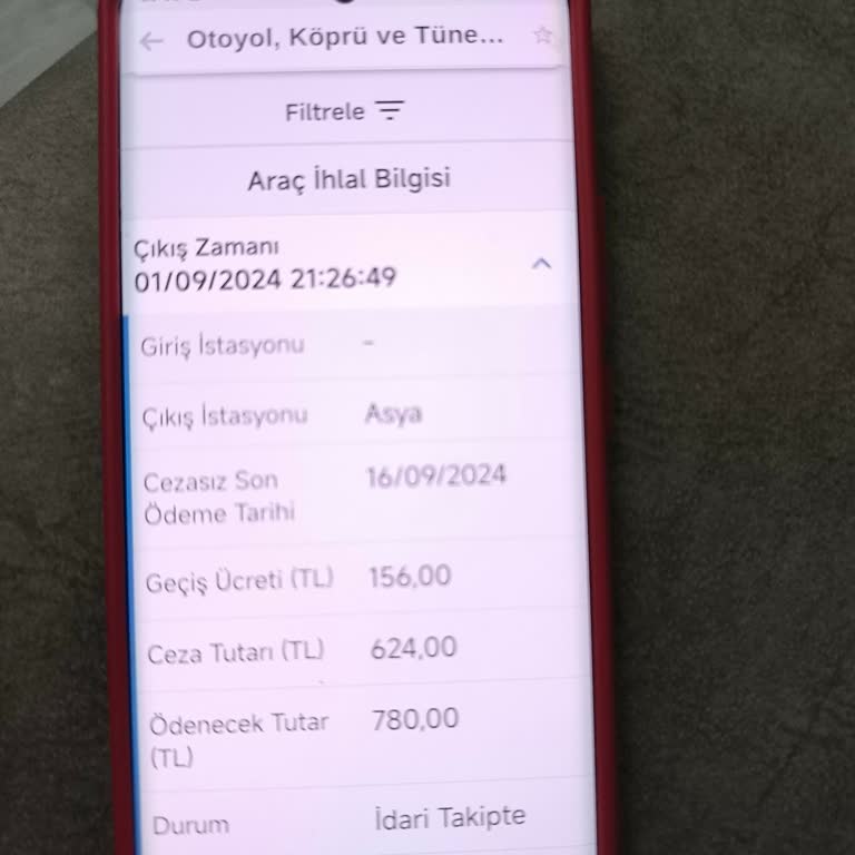 Avrasya Tüneli Geçiş Ücreti Ve Ceza Sorunu