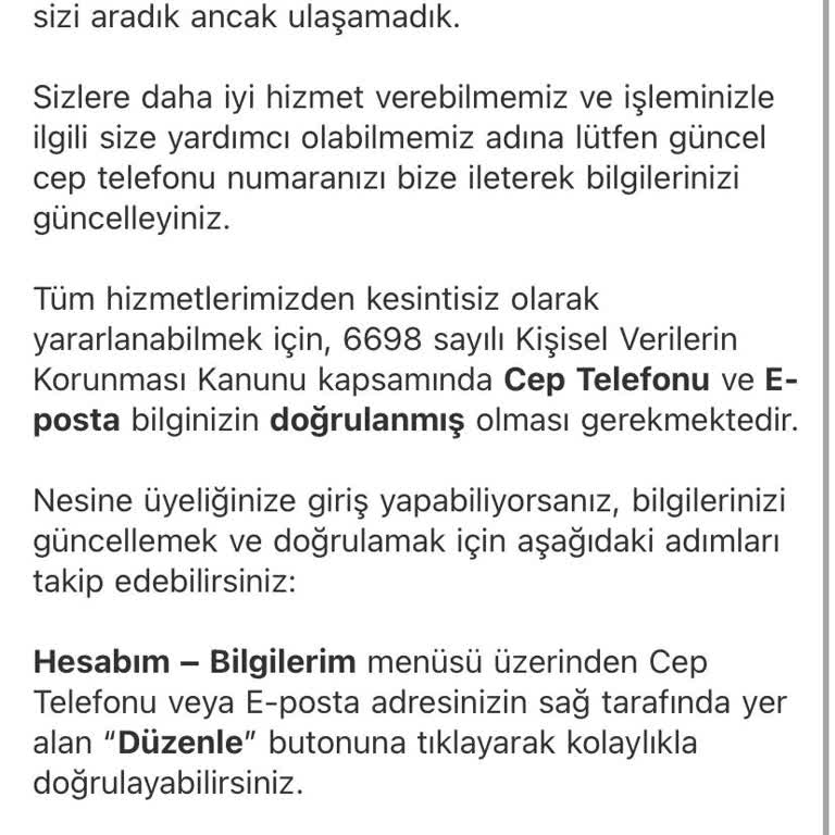 Hesap Açma Talebime Yanıt Alamıyorum