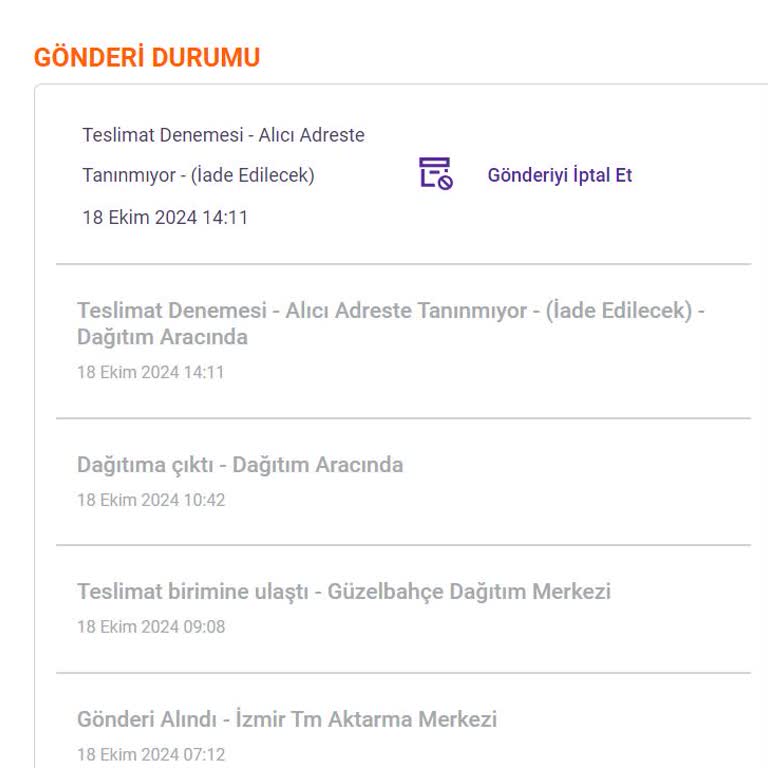 Yanlış Adres Aktarımı Ve İletişim Sorunu