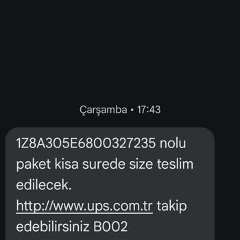 UPS Türkiye'nin Yalanları Ve Ulaşılmaz Hizmeti