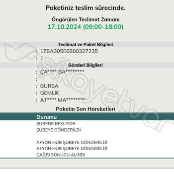 UPS Türkiye'nin Güvenilmez Teslimat Süreci Ve Yanıltıcı İletişim