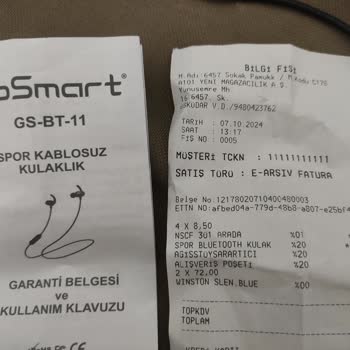 GS-BT-11 Kulaklıkta Rahatsız Edici Ses Sorunu