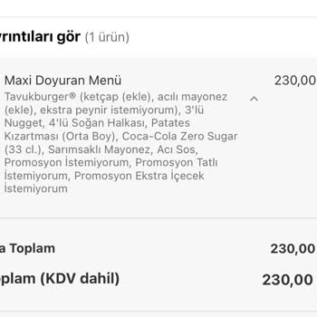 Popeyes'tan Gelen Sipariş Hayal Kırıklığı Yarattı