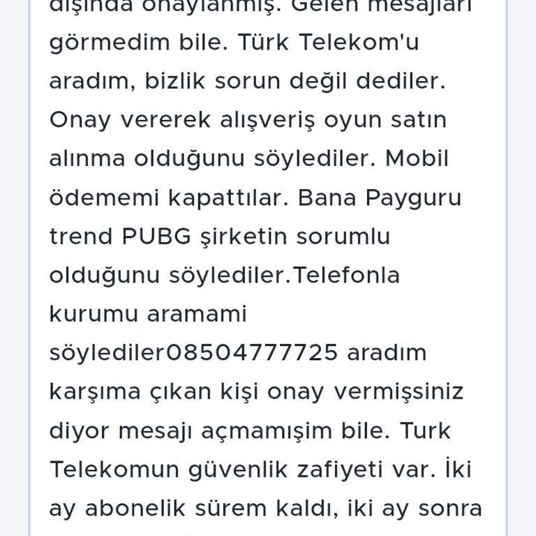 Yetkisiz Mobil Ödeme Ve Türk Telekom'un Güvenlik Zafiyeti