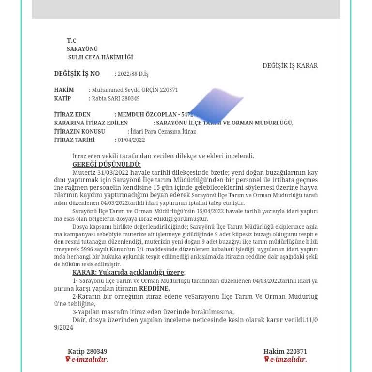 Haksız Ceza Ve Adaletsiz Yargı Kararı