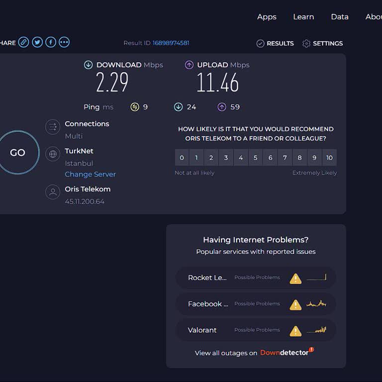 İnternet Hizmetinde Sürekli Bağlantı Sorunları
