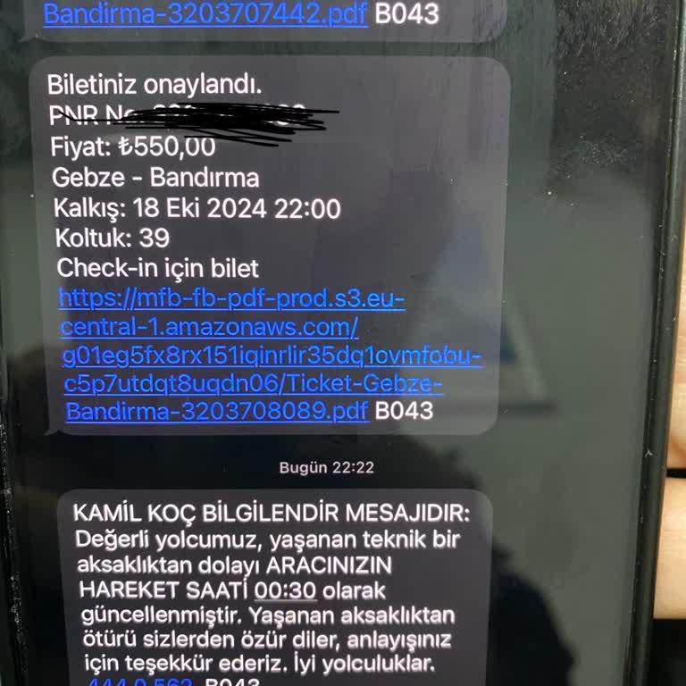 Otobüs Arızası Ve Yetersiz Müşteri Hizmeti