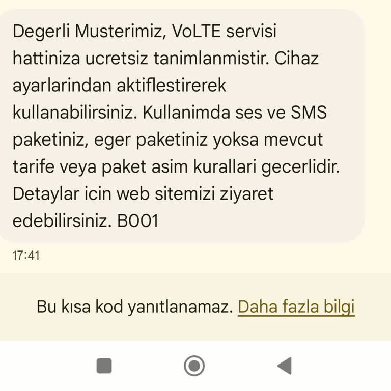 Volte Servisi Kapatılamıyor: Bimcell Müşteri Hizmetleri Yetersiz
