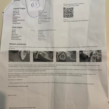 Philips Ütüde Sürekli Su Sızıntısı Ve Media Markt'ın Yetersiz Çözümü