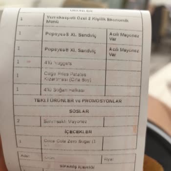 Eksik Ve Soğuk Sipariş Sorunu