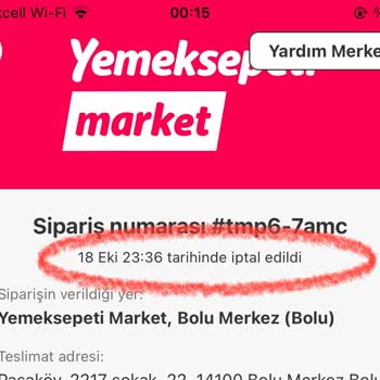 Yemeksepeti Market Bolu'da Teslimat Ve İletişim Sorunları
