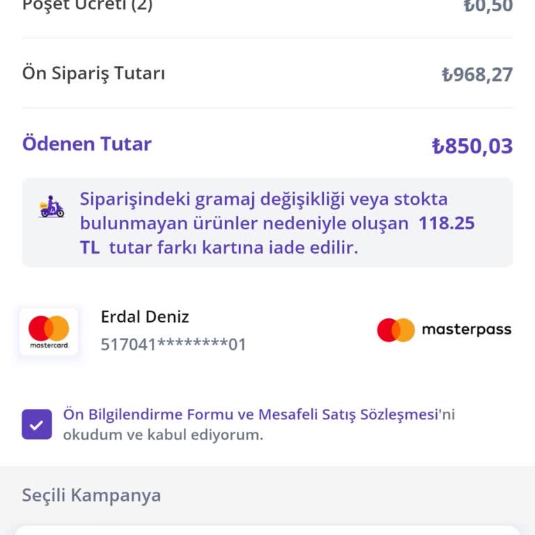 Getir Ve Garanti Bankası Arasında Kalan Para İadesi Sorunu