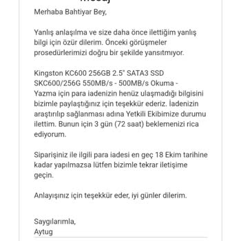 Amazon'dan Para İadesi Sorunu: Beklenen Çözüm Gelmiyor