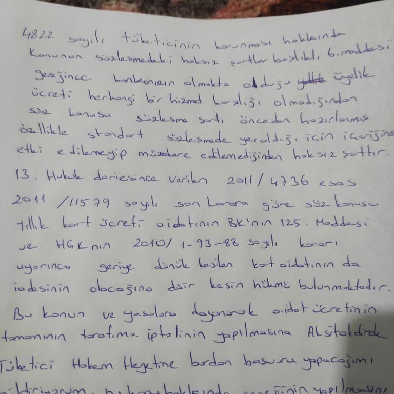 TEB Bankası Kart Ücreti İadesi Talebim