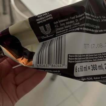 Magnum Mini Ürününde Şok Edici Yabancı Maddeler