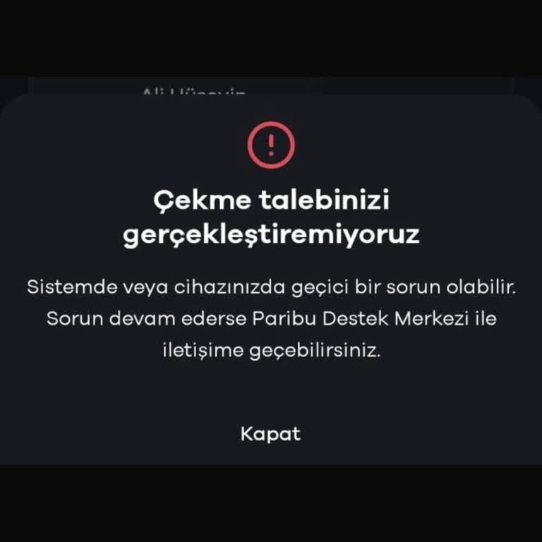 Para Çekme Ve Hesap Askıya Alma Sorunu