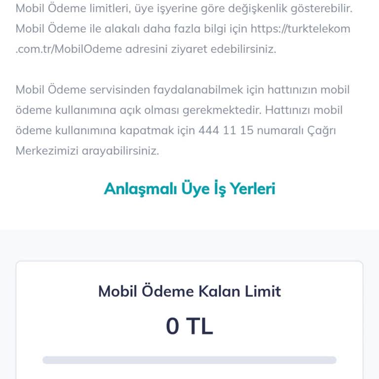Türk Telekom Mobil Ödeme Limitinde Haksız Uygulama