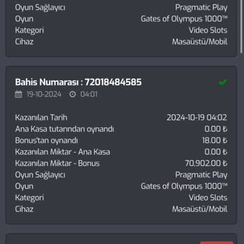 Kazandığım Bakiyenin Geri Verilmemesi