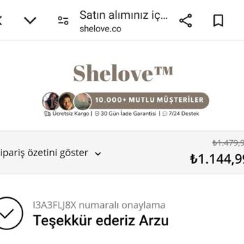 Shelove Sitesinden Yapılan Alışverişte Mağduriyet Ve İletişimsizlik
