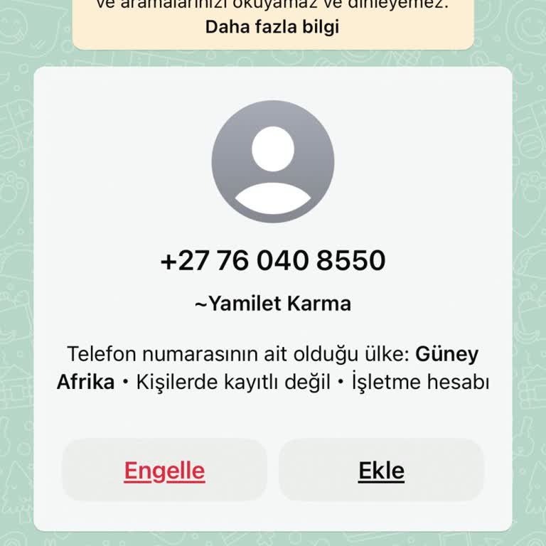 Güney Afrika'dan Gelen Şüpheli Mesaj Hakkında Endişe