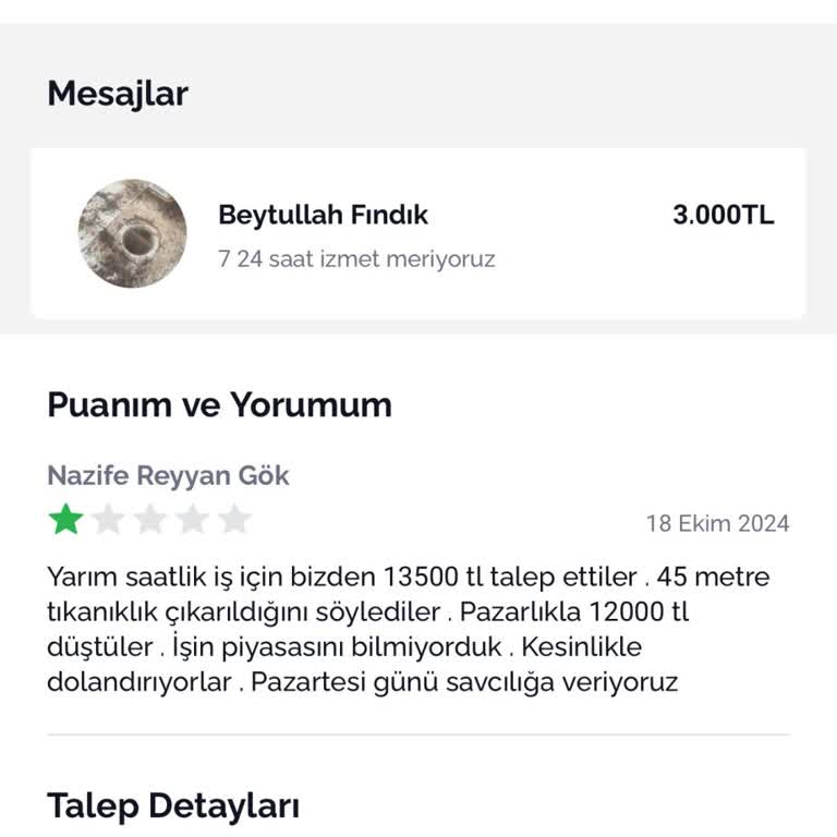 Fahiş Ücret Ve Faturasız Hizmet