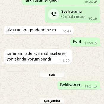 Yanlış Ürün Ve İade Sorunu