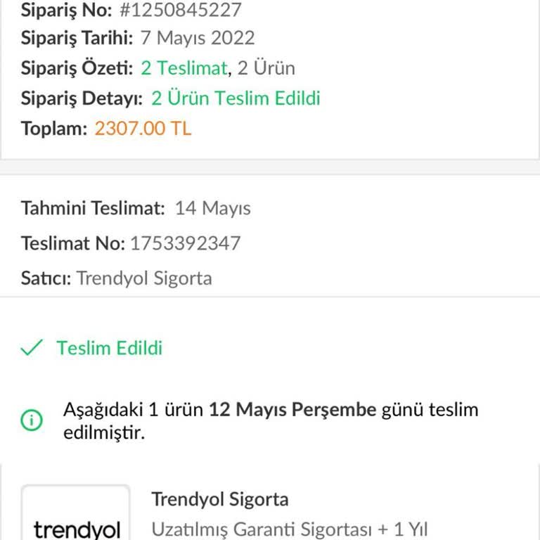 Trendyol Sigorta Hizmetinde İletişim Sorunu