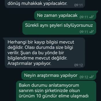 Kayıp Kargo Ve İletişim Sorunları