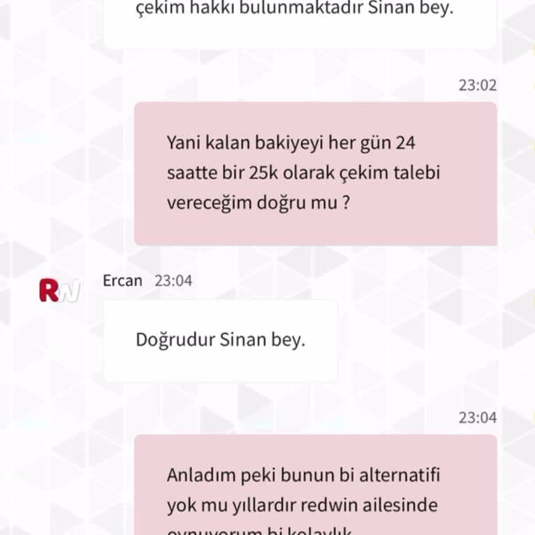 Redwin Ödeme Süreci Ve Destek Hattı Sorunları